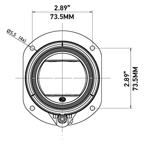 Hella 011988011 HLMP 90MM LED FOG/DRL/PO FCF MV ECE/SAE