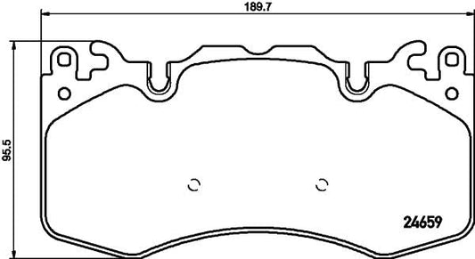 Hella 355016151 Pagid Disc Brake Pad Set