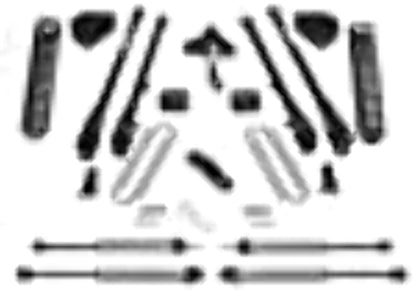 FABTECH FTS22250 Fabtech FTS22250 Coil Spring Kit For 6 in. Lift For PN[K2255/K2255M/K2255DL/K2256/K2256M/K2256DL/K2257/K2257M/K2257DL] Coil Spring Kit