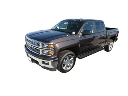 TRAILFX RBW20B Trailfx Running Boards Set of 2 Fits 2020-2021 Chevrolet Silverado 1500 6.5-Inch Wide Black Powder Coated Steel Full-Length Rocker Panel Mount Installation Hardware Included RBW20B Step Bars