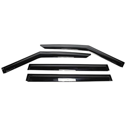 TRAILFX 4818H TRAILFX Rain Guard Tape On Window Vent Visors Acrylic with A Smoke Tint 4 Piece Compatible with 20-21 Explorer - 4818H
