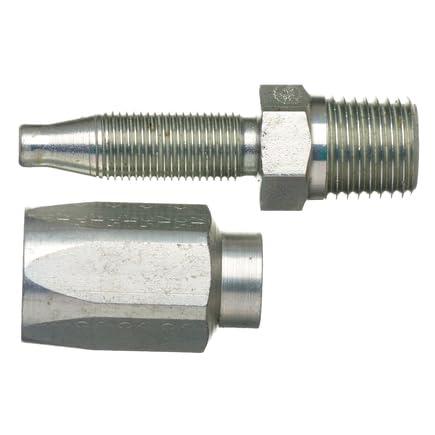 Gates 6C5-4RMP Field Attachable for C5C, C5D and C5M Hose, Male Pipe NPTF, 30 Cone Seat, Steel, 5/16" ID