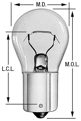 WAGNER BP93 Wagner Lighting BP93 Standard Multi-Purpose Light Bulb Card of 2