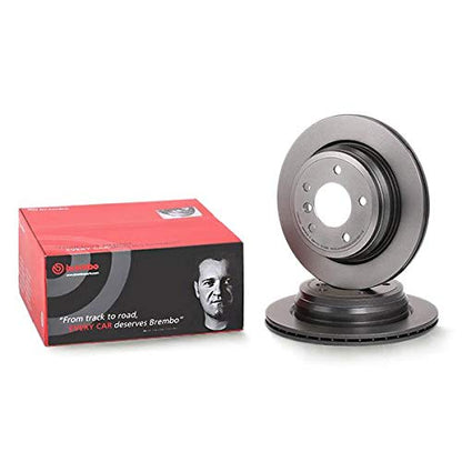 BREMBO 09B33821C02 Brembo 09.B338.21 UV Coated vented Rear Brake Rotor BMW/BMW (BRILLIANCE) OE# 34216764653
