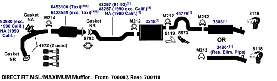 AP EXHAUST 700087 AP Exhaust Products 700087 Exhaust Muffler