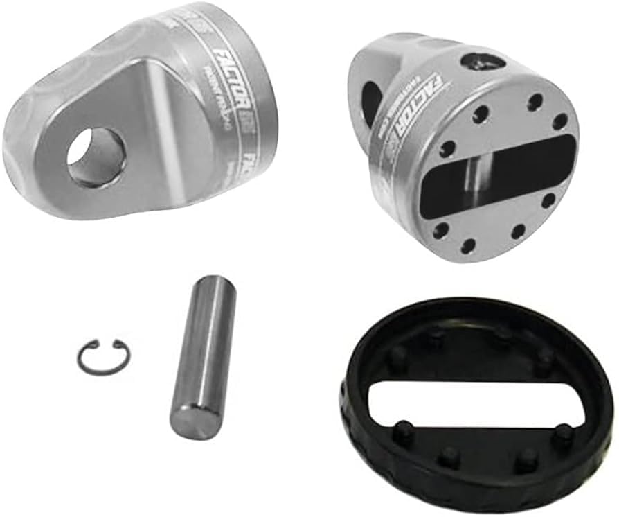 FACTOR 55 00015-05 Factor 55 00015-05 Prolink Original Shackle Mount Replaces Winch Hook with a Stronger Shackle D Ring Mount Max Load Rating 16,000 lb. Ideal for 4x4 Off Road Adventures - Silver