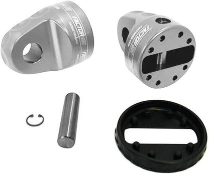 FACTOR 55 00015-05 Factor 55 00015-05 Prolink Original Shackle Mount Replaces Winch Hook with a Stronger Shackle D Ring Mount Max Load Rating 16,000 lb. Ideal for 4x4 Off Road Adventures - Silver