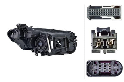Hella 015619851 Mercedes Headlight Assembly