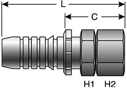 Gates G20170-0810 GlobalSpiral Couplings, Female JIC 37° Flare