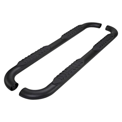 TRAILFX A1017B Trailfx Side Step Bars Fits 2020-2025 Jeep Gladiator JT 4" Oval Bent Nerf Bars with Step Pads Black Matte Powder-Coated Steel Rocker Panel Mount Slip-Resistant, Set of 2 TrailFX A1017B