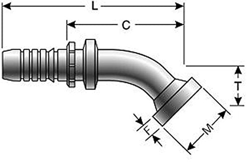 Gates G20357-1212 GlobalSpiral Couplings, Code 62 O-Ring Flange