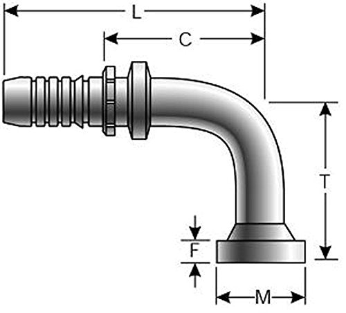 Gates G20416-1616 GlobalSpiral Couplings, Caterpillar Style