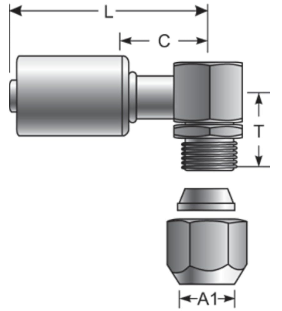 Gates G45511-1210 HYDRAULIC COUPLING-POLARSEAL (ACA