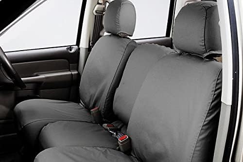 COVERCRAFT SS2576PCGY Covercraft SS2576PCGY - SeatSaver Polycotton 1st Row Gray Custom Seat Covers