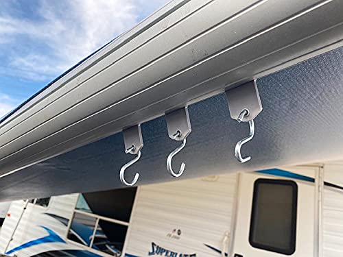 RV DESIGNER M130 RV Designer M130 - RV Awning Clips with S Hooks, Zinc Plated, 8 Pack