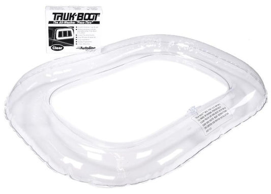 TRAILFX 30000 Trailfx Window Seal Inflatable Truck Cab to Camper 24 x 16 Inch Clear PVC Fills Gaps Up to 3 Inches All-Weather Pass-Through Camper Rear Window Seal Includes Repair Kit