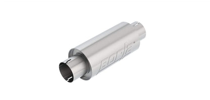 BORLA 401343 BORLA 401343 Resonator/Specialty Resonator - 3" Center Inlet/ 3" Center Outlet 5" Round x 10" Long Body 15" Overall Length. Universal Part. Reversible Design. Notched Necks.