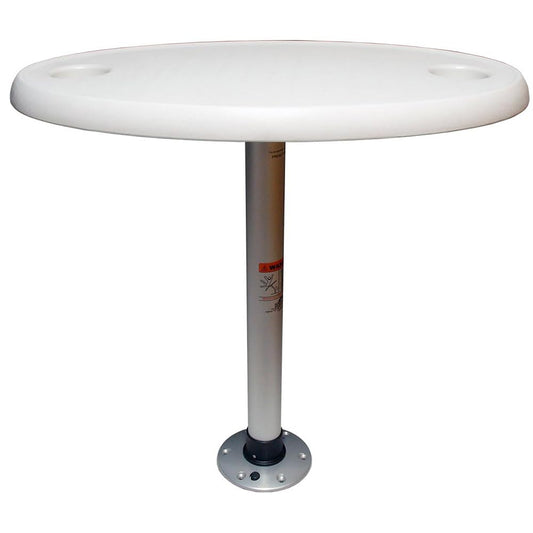 SPRINGFIELD 1690106 Springfield Marine Table Package 18X30 Oval White, Large