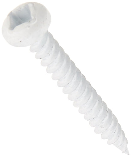 AP PRODUCTS 012-PSQ500W 8X1-1/4 AP Products 012-PSQ500 W 8 X 1-1/4 White Pan Head Square Recess Screw - Pack of 500