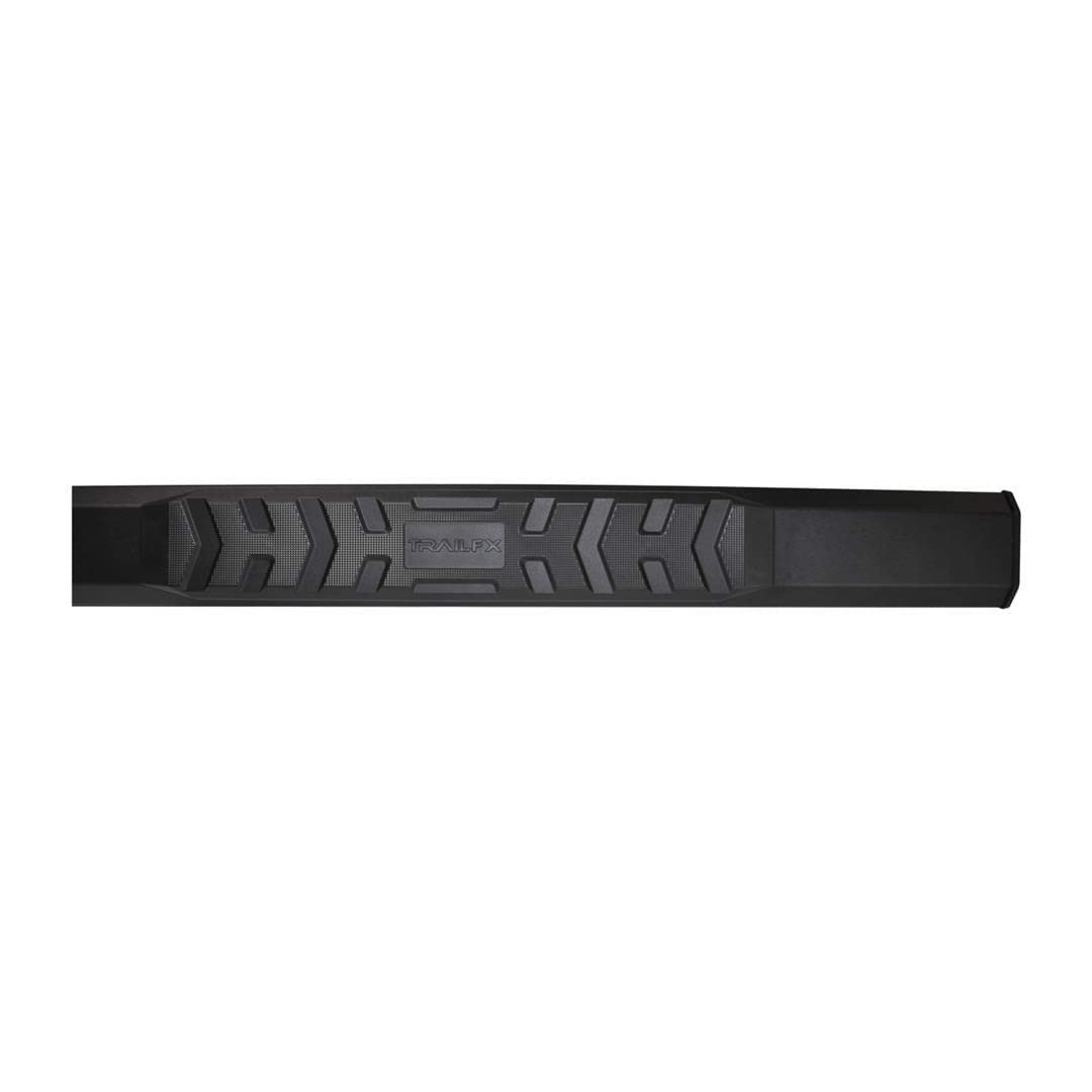 TRAILFX AL4021B TrailFX Nerf Bars Fits 2005-2025 Nissan Frontier Crew Cab Titanium Black Powder Coated Aluminum Side Steps with Step Pads Set of 2 TrailFX AL4021B 4-1/2 Inch Hexagonal Running Boards