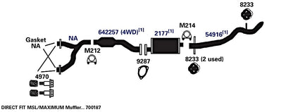 AP EXHAUST 54916 AP Exhaust Products 54916 Exhaust Tail Pipe