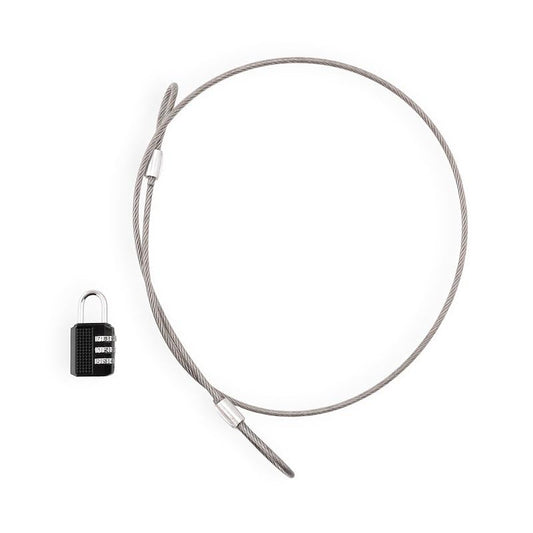 ARCON 19766 Arcon Security Cable 19766, with Separate Lock, 3 Millimeter Diameter x 36 Inch Length, Stainless Steel, Clear Vinyl Sleeve