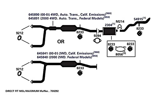 AP EXHAUST 54915 AP Exhaust Products 54915 Exhaust Tail Pipe