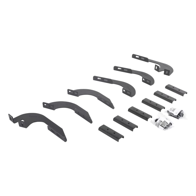 GO RHINO 6944296 Go Rhino V-Series V3 / RB10 Slim / RB20 Slim / RB30 Slim / RB30 Running Board Mounting Brackets | Mild Steel, Textured Black | 6944296 | Fits 2005-2023 Toyota Tacoma Double Cab Pickup