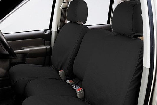 COVERCRAFT SS2468PCCH Covercraft - SS2468PCCH SeatSaver Front Row Custom Fit Seat Cover for Select Jeep Wrangler Models - Polycotton (Charcoal)