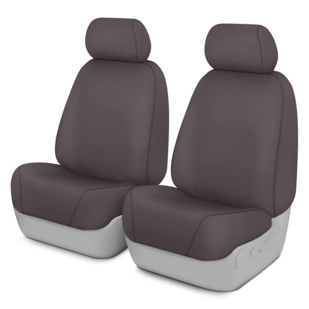 COVERCRAFT SS2589PCGY Covercraft SS2589PCGY - SeatSaver Polycotton 1st Row Gray Custom Seat Covers