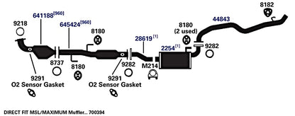 AP EXHAUST 641188 Ap Exhaust 641188 DIRECT FIT CATALYTIC CONVERTER