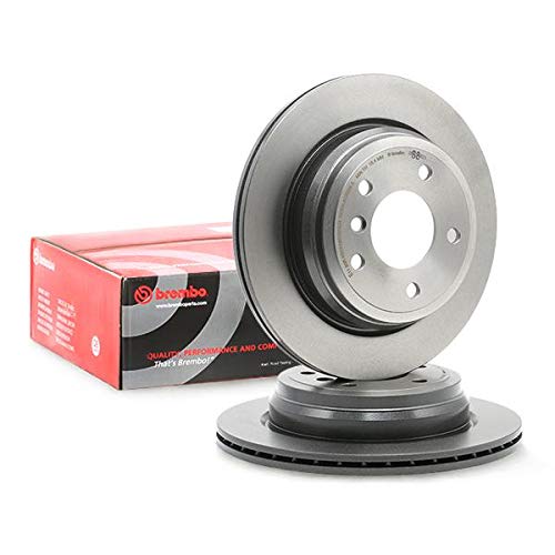 BREMBO 09B33821C02 Brembo 09.B338.21 UV Coated vented Rear Brake Rotor BMW/BMW (BRILLIANCE) OE# 34216764653