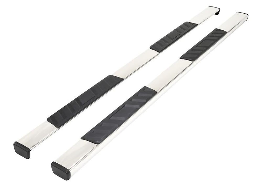 TRAILFX A7086S TrailFX Truck Side Step Bars Fits 2020–2021 Chevrolet Silverado 1500 5 Inch Oval Bent Side Bars with Step Pads PolishedStainless Steel Rocker Panel Mount Set of 2 TrailFX A7086S