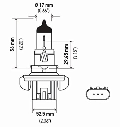 Hella H13P50 +50 Performance Bulb, 12V, 60/55W