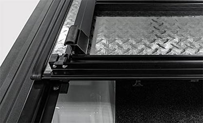Lomax B3050059 LOMAX B3050059 Hard Tri-Fold Cover; Black Urethane Finish; Single Rail;