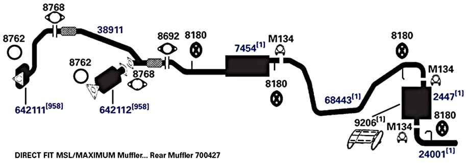 AP EXHAUST 8768 AP Exhaust Products 8768 Exhaust Gasket