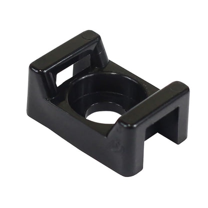 PACER CTM2S8BK-100 Pacer Screw Down Cable TIE Mount - NO 8 Screw Mount Method - Black - 100 Pack
