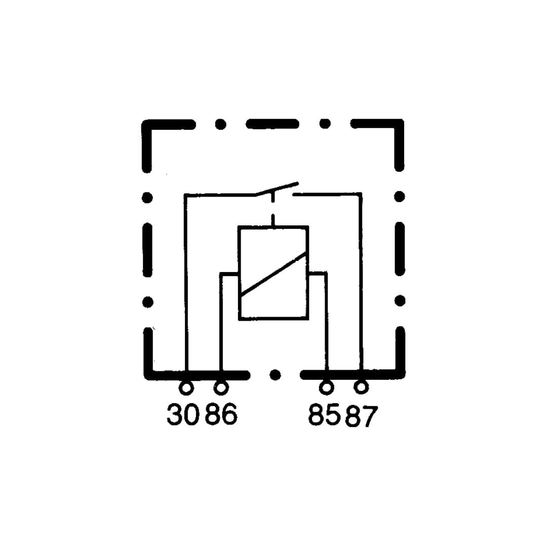 HELLA 965400001 HELLA 4RA 965 400-001 Relay 12V 30A SPST BKT Black