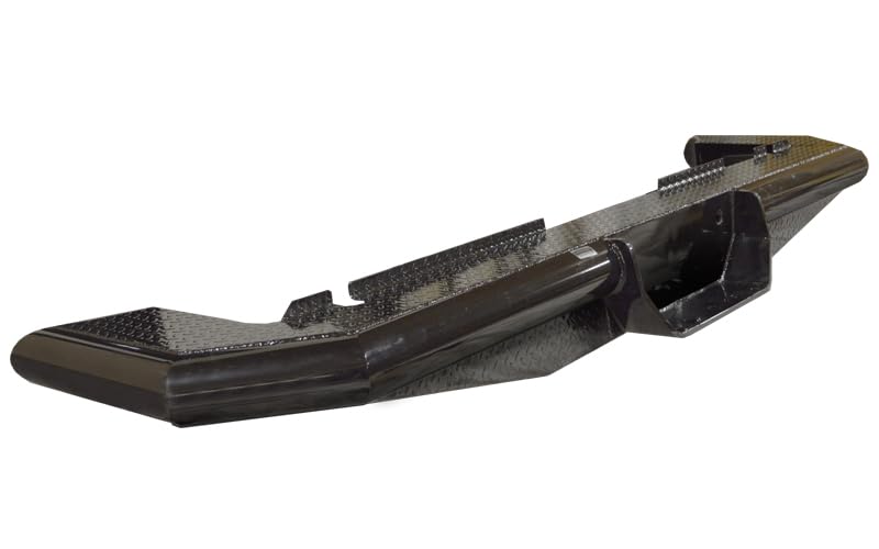 CATTLEMAN 4228S Cattleman HD 4228S Rear Pipe Bumper Fits Ram 3500 2010-2024 Gloss Black Powder-Coated Steel 1-Piece Bolt-On 4 Inch Schedule 40 Pipe Diamond Plate