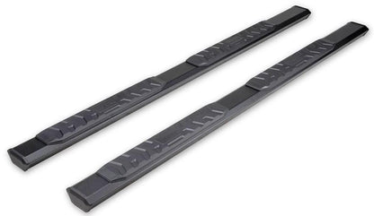 TRAILFX AL4015B TrailFX AL4015B Nerf Bars Fits 2004-2015 Nissan Titan Crew Cab | Titanium Black Powder Coated Aluminum Side Steps with Step Pads | Rocker Panel Mount, Set of 4-1/2 Inch Hexagonal Running Boards
