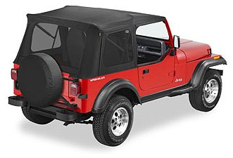 BESTOP 54599-15 Bestop Supertop Classic Black Denim 5459915 for Jeep CJ7/YJ 1976-1995