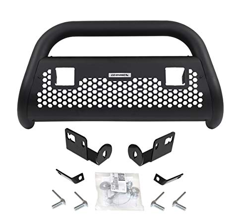 GO RHINO 55862T Go Rhino! RC2 Bull Bar w/Two 3" Cube Lights & Mounting Brackets | Mild Steel, Textured Black | 55862T | Fits 1997-2003 Ford F-150; 2004 Ford F-150 Heritage Super Cab Pickup