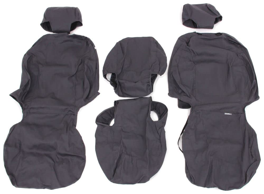 COVERCRAFT SS3437PCCH Covercraft - SS3437PCCH SeatSaver Front Row Custom Fit Seat Cover for Select Chevrolet Silverado 1500/GMC Sierra 1500 Models - Polycotton (Charcoal)