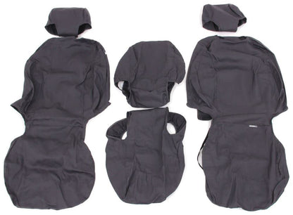COVERCRAFT SS3437PCCH Covercraft - SS3437PCCH SeatSaver Front Row Custom Fit Seat Cover for Select Chevrolet Silverado 1500/GMC Sierra 1500 Models - Polycotton (Charcoal)