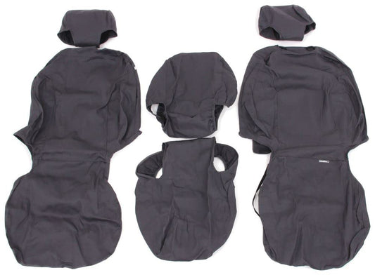 COVERCRAFT SS3437PCCH Covercraft - SS3437PCCH SeatSaver Front Row Custom Fit Seat Cover for Select Chevrolet Silverado 1500/GMC Sierra 1500 Models - Polycotton (Charcoal)