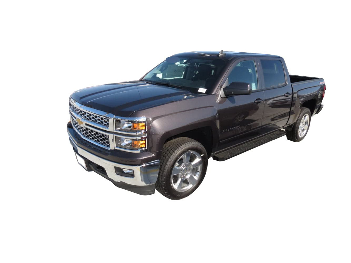 TRAILFX RBW11B Trailfx Running Boards Fits 2015-2025 Ford F-150 Set of 2 Black Powder Coated Steel 6.5-Inch Wide Full-Length Rocker Panel Mount 300 lb Capacity No Drilling Required RBW11B