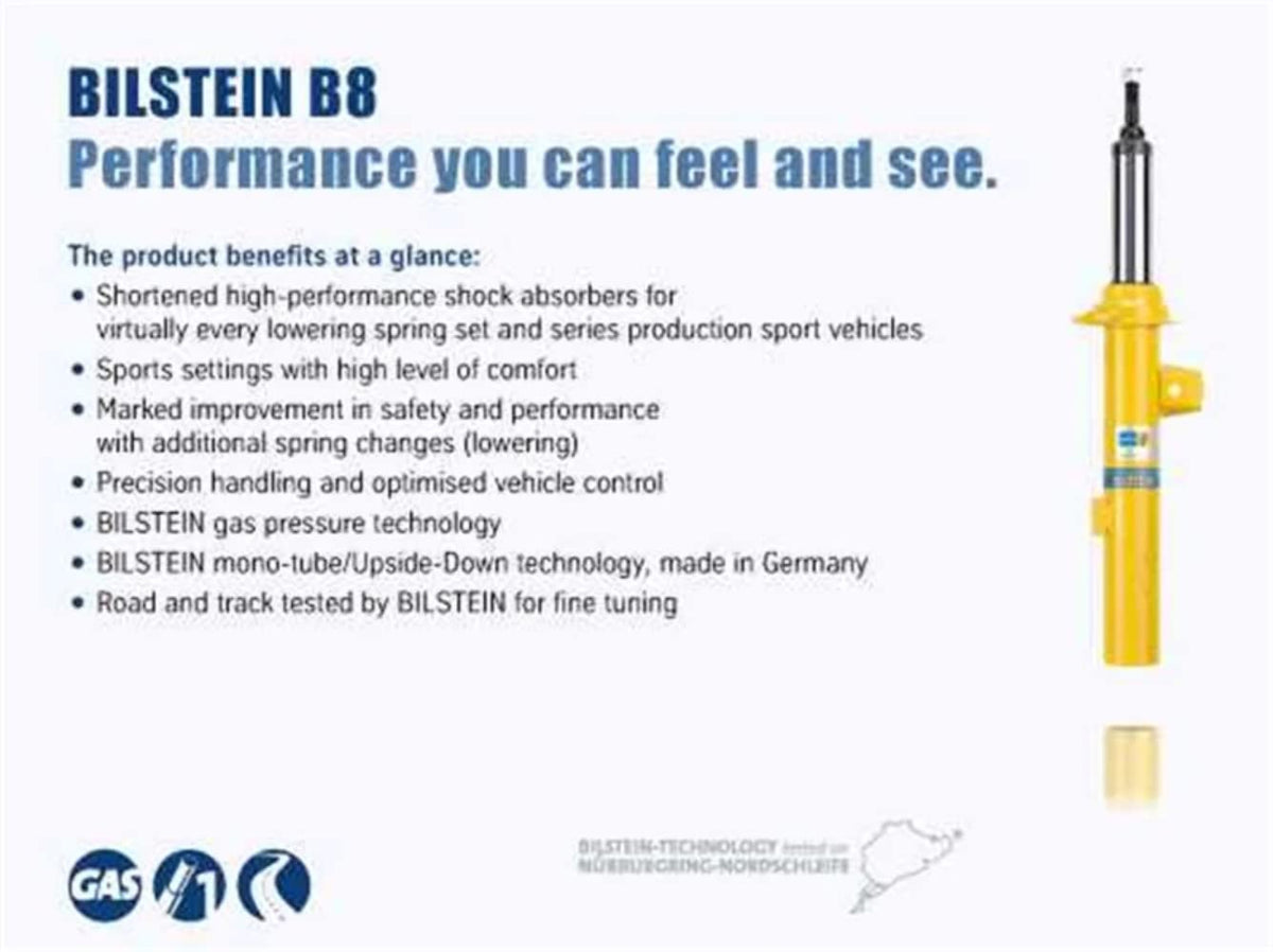 BILSTEIN 33-292625 Bilstein 5100 Series 2018+ Jeep Wrangler 46mm Monotube Shock Absorber- Front (33-292625)