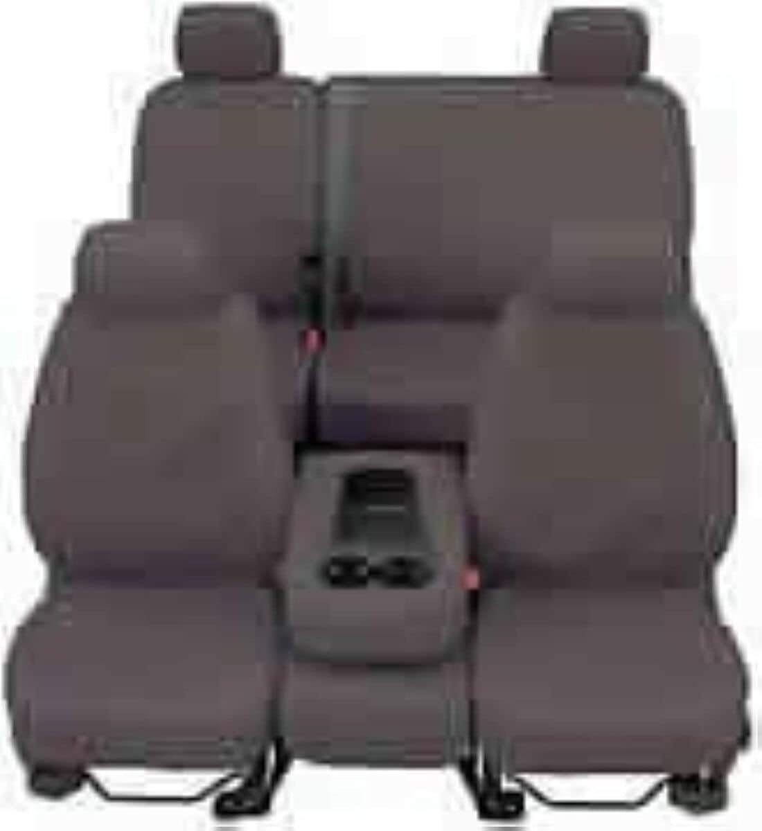 COVERCRAFT SS2422PCGY Covercraft SeatSaver Front Row Custom Fit Seat Cover for Select Ford E-Series Van Models - Polycotton (Grey) - SS2422PCGY