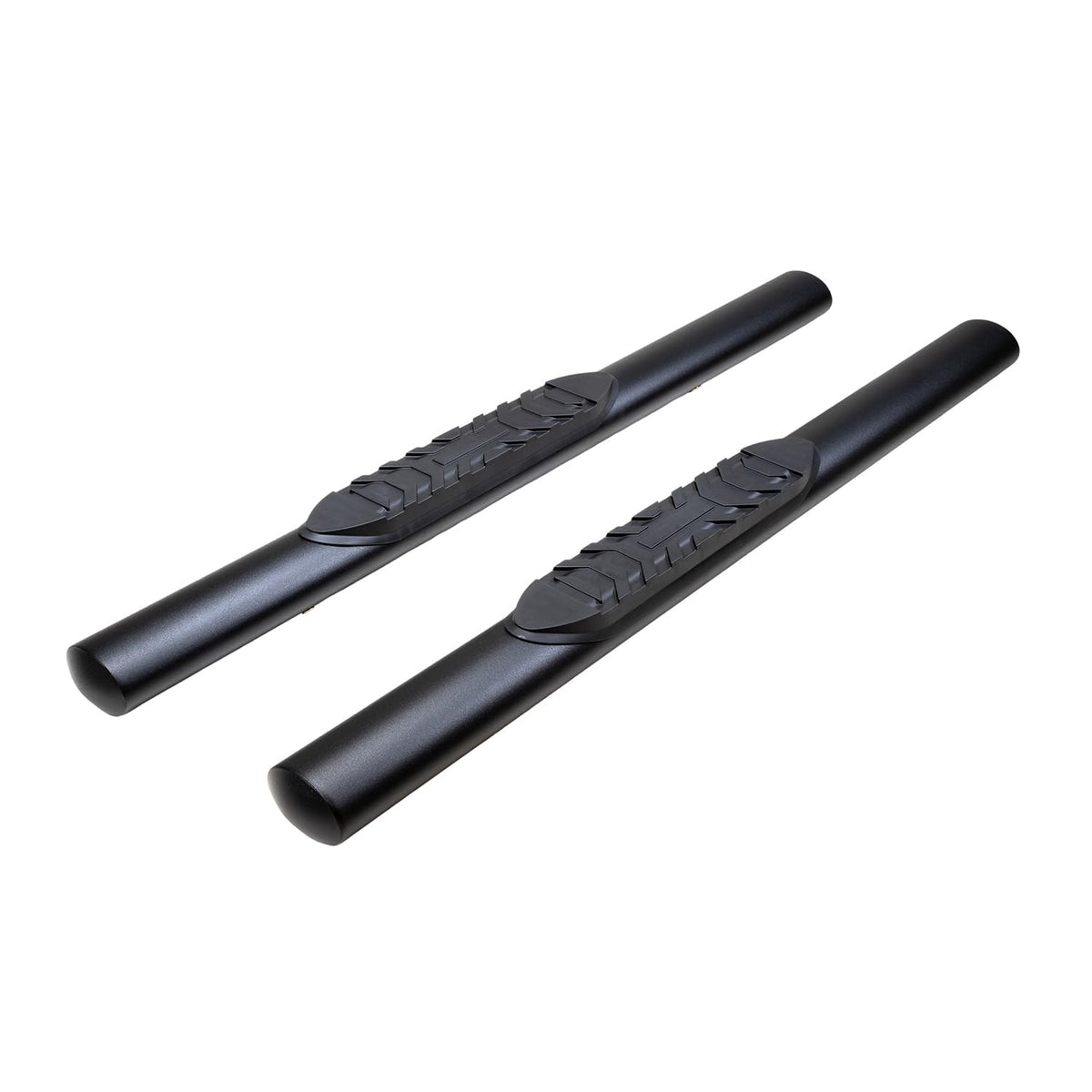 TRAILFX A1546T TrailFX Side Steps Fits 2018-2025 Jeep Wrangler JL 4 Inch Oval Tube Black Powder-Coated Mild Steel Rocker Panel Mount TrailFX A1546T
