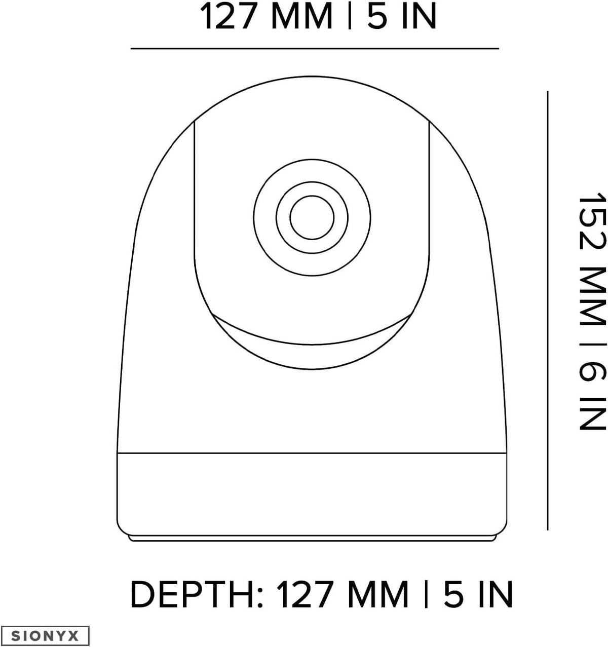 SIONYX C014700 SiOnyx Nightwave Analog Camera, Rugged Ultra-Low Light Night Vision Marine Camera, Flexible Connectivity, Temporary and Permanent Mounting Options, DIY Installation, Gray